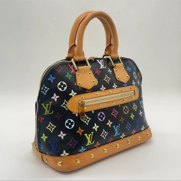 LOUISVUITTON Monogram Multi Color Noir Alma M92646 W/Bag - Picture 3 of 16